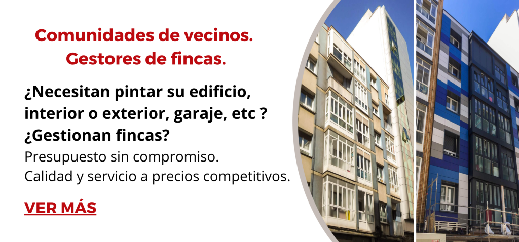 Decofer banner pintamos comunicades de vecinos. Trabajamos para gestores de fincas.